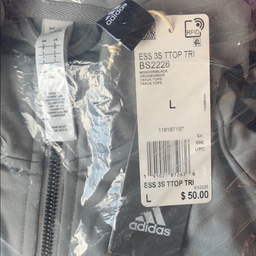 ESSENTIALS TRACK JACKET BS2226 D5,U2 - Picture 8 of 8